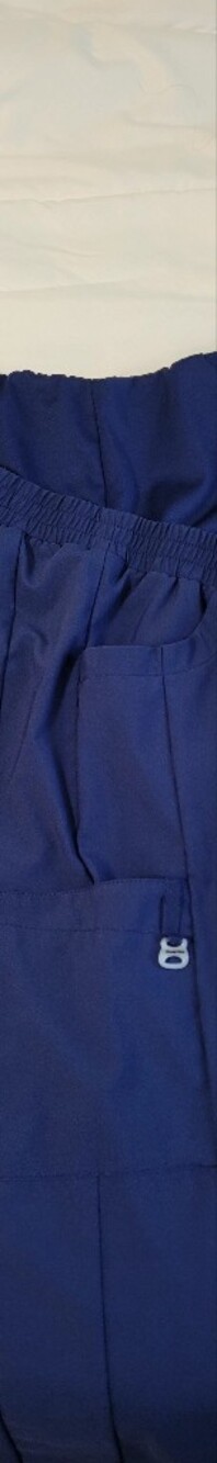 WonderWink Navy Maternity Jogger Pants with Support Panel - Picture 15 of 16
